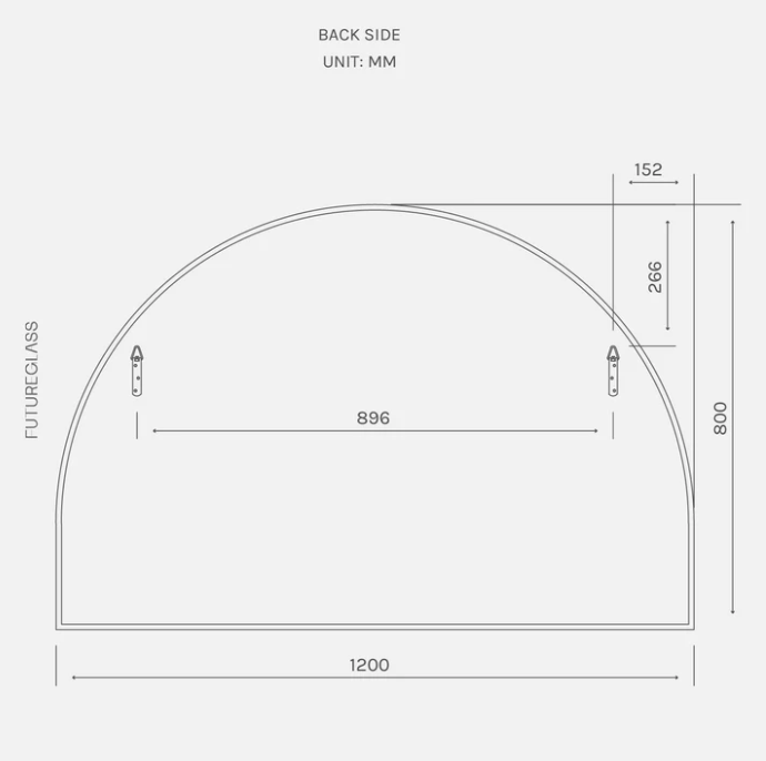 Kira Arch 800mm x 1200mm